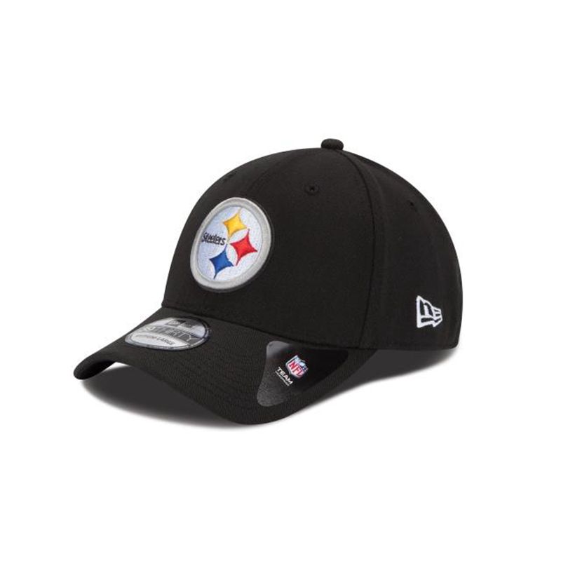 NFL Pittsburgh Steelers Team Classic 39Thirty Stretch Fit (XWC2870) - Black New Era Caps